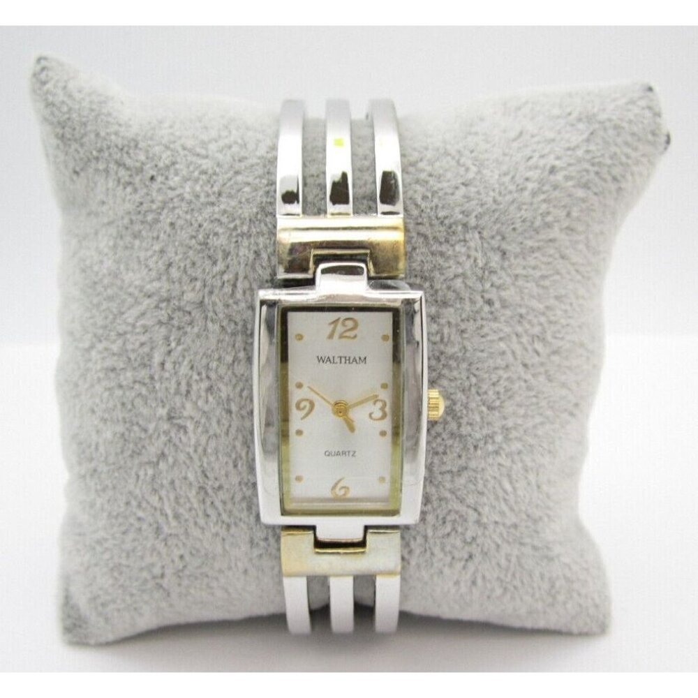 Women‎ Waltham Quartz WR Analog 19mm Tank Watch (H188) "New Battery"